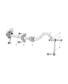 Jeep Commander Sway Bar Bushing Diagram - 52090155AH