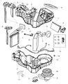 Dodge Viper Heater Core Diagram - 68197584AA