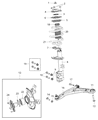 Dodge Caliber Control Arm Diagram - 5105041AF