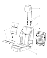 2013 Dodge Avenger Seat Cover Diagram - 5MY22DX9AA