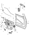 Ram 1500 Door Handle Diagram - 1GH19LUGAD