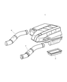 Chrysler Crossfire Air Filter Diagram - 5098424AA