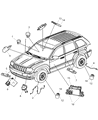 2008 Jeep Commander Brake Fluid Level Sensor Diagram - 5013903AA