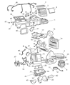 Jeep Heater Core Diagram - 5012691AC