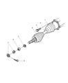 Dodge Dakota CV Boot Diagram - 4883327