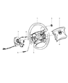 Dodge Dakota Clock Spring Diagram - 56045456AD