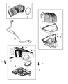 Ram Air Filter Diagram - 4861737AA