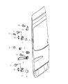 2008 Dodge Sprinter 2500 Door Hinge Diagram - 68006453AA