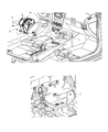 Dodge Caliber Automatic Transmission Shift Levers Diagram - 5273280AB