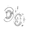 Chrysler Parking Brake Shoe Diagram - 68020626AC