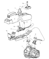 Chrysler Sebring Shift Cable Diagram - 4593381AB