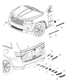 2019 Jeep Grand Cherokee Emblem Diagram - 68409494AA