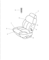 2003 Chrysler 300M Seat Cover Diagram - YE131T5AA