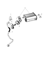 2008 Dodge Challenger Vapor Canister Diagram - 4578587AC