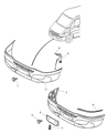 Dodge Sprinter 2500 Bumper Diagram - 5132494AA
