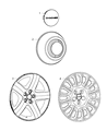 2014 Dodge Charger Wheel Cover Diagram - 5PG66LAUAA
