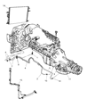 Jeep Transmission Oil Cooler Hose Diagram - 52079369AD