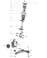 Dodge Coil Spring Insulator Diagram - 5006012AB