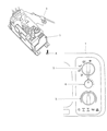 Dodge Ram 3500 A/C Switch Diagram - 55055482