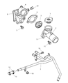 1995 Dodge Avenger Thermostat Housing Diagram - 4667515