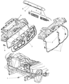 2008 Dodge Ram 3500 Grille Diagram - 55077778AE