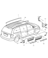 2005 Dodge Caravan Door Moldings Diagram - WV95ABEAA