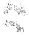 Chrysler Sebring Front Cross-Member Diagram - MR554604