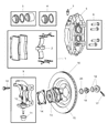 Dodge Viper Brake Caliper Diagram - 5093304AA