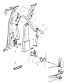 2005 Dodge Dakota Seat Belt Diagram - 5HQ261D5AA