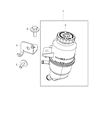 Jeep Wrangler Power Steering Reservoir Diagram - 52126151AG