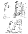 2002 Chrysler PT Cruiser Seat Belt Diagram - RL281L8AE