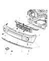 Jeep Commander Bumper Diagram - 5JU641X8AC