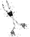 Jeep Exhaust Seal Ring Diagram - 68204801AA