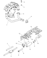 1999 Dodge Dakota Catalytic Converter Diagram - 5019321AA