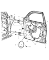 Chrysler PT Cruiser Door Check Diagram - 5067252AA