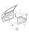 Chrysler Concorde Door Handle Diagram - 5102849AA
