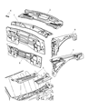 Jeep Commander Dash Panels Diagram - 55394100AK