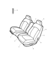 2004 Chrysler Concorde Armrest Diagram - UG101T5AA