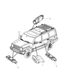 Jeep Commander Air Bag Control Module Diagram - 4896852AD