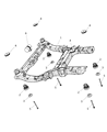 Chrysler Pacifica Front Cross-Member Diagram - 4743689AH