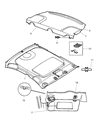 Dodge Intrepid Sun Visor Diagram - TJ01TL2AA