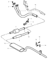 2000 Jeep Grand Cherokee Tail Pipe Diagram - 52101094AB