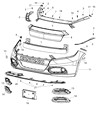 Dodge Dart Bumper Diagram - 1WC26TZZAA