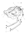 1999 Chrysler Cirrus Fuel Tank Strap Diagram - 4764203