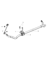 Dodge Journey Sway Bar Link Diagram - MN101368