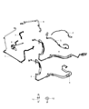 Dodge Power Steering Hose Diagram - 5006616AF