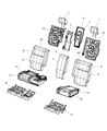 Dodge Journey Seat Cushion Diagram - 68042369AA