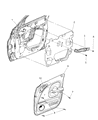 Chrysler PT Cruiser Door Handle Diagram - RH33MF1AD
