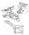 Jeep Grand Cherokee Wiper Pivot Diagram - 55155092AD