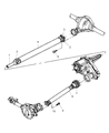Ram Dakota Drive Shaft Diagram - 52105611AE